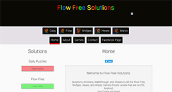 Desktop Screenshot of flowfreesolutions.com